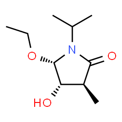 2-Pyrrolidinone,5-ethoxy-4-hydroxy-3-methyl-1-(1-methylethyl)-,[3S-(3alpha,4bta,5bta)]-(9CI)结构式