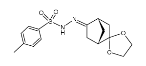 Spiro[bicyclo[2.2.1]hepta-2,2'-[1,3]dioxolan]-5-on-p-tolylsulfonylhydrazon Structure