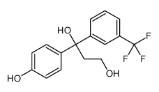 1-(4-hydroxyphenyl)-1-[3-(trifluoromethyl)phenyl]propane-1,3-diol结构式
