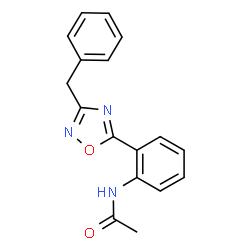 N-[2-(3-Benzyl-1,2,4-oxadiazol-5-yl)phenyl]acetamide结构式