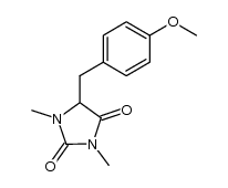 5-(4-methoxy-benzyl)-1,3-dimethyl-imidazolidine-2,4-dione Structure