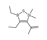 4,5-diethyl-2,5-dihydro-3-isopropenyl-2,2-dimethyl-1,2,5-thiasilaborole结构式