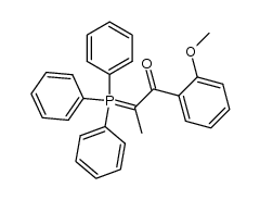 1-(2-methoxybenzoyl)ethylidene(triphenyl)phosphorane结构式