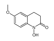 1-hydroxy-6-methoxy-3,4-dihydroquinolin-2-one结构式