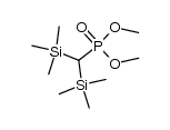 dimethyl α,α-bis(trimethylsilyl)methylphosphonate Structure
