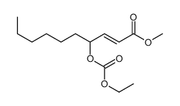 methyl 4-ethoxycarbonyloxydec-2-enoate Structure