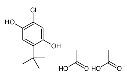 acetic acid,2-tert-butyl-5-chlorobenzene-1,4-diol结构式