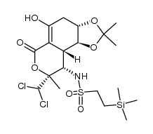 N-[8-(dichloromethyl)-3a,4,8,9,9a,9b-hexahydro-5-hydroxy-2,2,8-trimethyl-6H-1,3-dioxolo[4,5-f][2]benzopyran-9-yl]-2-(trimethylsilyl)ethanesulfonamide Structure