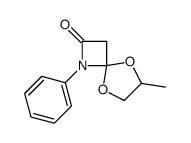 7-methyl-1-phenyl-5,8-dioxa-1-azaspiro[3.4]octan-2-one结构式