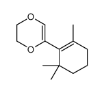 5-(2,6,6-trimethylcyclohexen-1-yl)-2,3-dihydro-1,4-dioxine结构式