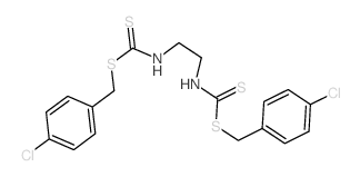 Carbamodithioic acid,N,N'-1,2-ethanediylbis-, C,C'-bis[(4-chlorophenyl)methyl] ester picture