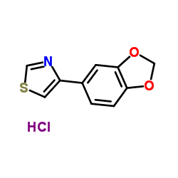 4-(1,3-Benzodioxol-5-yl)-1,3-thiazole hydrochloride (1:1)结构式