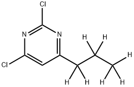 2,4-Dichloro-6-(n-propyl-d7)-pyrimidine结构式