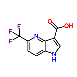 5-(Trifluoromethyl)-4-azaindole-3-carboxylic acid structure