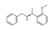 (S)-N-benzyl-1-(2-methoxyphenyl)ethanamine结构式