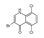 3-Bromo-5,8-dichloro-4-hydroxyquinoline结构式