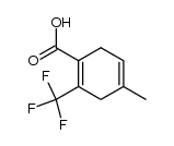 1-carboxy-2-trifluoromethyl-4-methyl-1,4-cyclohexadiene结构式