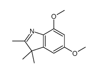 5,7-dimethoxy-2,3,3-trimethylindole Structure