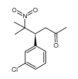 (S)-4-(3-chlorophenyl)-5-methyl-5-nitrohexan-2-one Structure