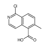 1-氯-6-甲基异喹啉-5-羧酸结构式