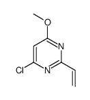 4-chloro-6-methoxy-2-vinylpyrimidine structure