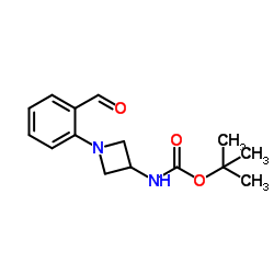 2-Methyl-2-propanyl [1-(2-formylphenyl)-3-azetidinyl]carbamate Structure