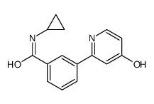 N-cyclopropyl-3-(4-oxo-1H-pyridin-2-yl)benzamide结构式