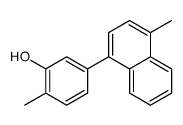 2-methyl-5-(4-methylnaphthalen-1-yl)phenol结构式
