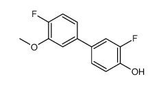 2-fluoro-4-(4-fluoro-3-methoxyphenyl)phenol结构式