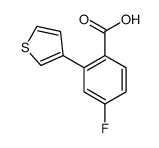 4-fluoro-2-thiophen-3-ylbenzoic acid结构式