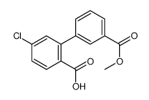 4-chloro-2-(3-methoxycarbonylphenyl)benzoic acid Structure