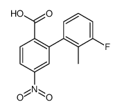 2-(3-fluoro-2-methylphenyl)-4-nitrobenzoic acid Structure