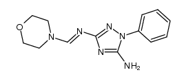 N3-[(E)-morpholin-4-ylmethylidene]-1-phenyl-1H-1,2,4-triazole-3,5-diamine Structure