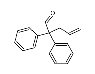 1,1-diphenyl-3-butene-1-carboxaldehyde Structure