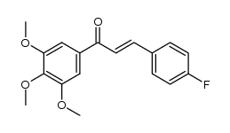 (2E)-1-(3',4',5'-trimethoxyphenyl)-3-(4-fluorophenyl)-2-propen-1-one结构式