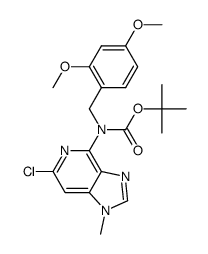 tert-butyl 6-chloro-1-methyl-1H-imidazo[4.5-c]pyridin-4-yl(2,4-dimethoxybenzyl)carbamate Structure