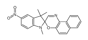 1,3,3-trimethyl-5-nitrospiro[indoline-2,3'-naphtho[2,1-b][1,4]oxazine] Structure