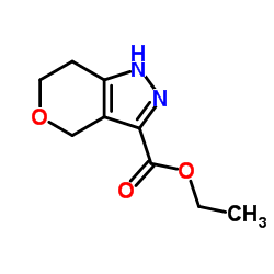 Ethyl 1,4,6,7-tetrahydropyrano[4,3-c]pyrazole-3-carboxylate Structure