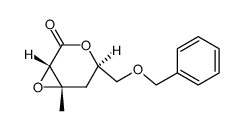 (1S,4R,6S)-4-((benzyloxy)methyl)-6-methyl-3,7-dioxabicyclo[4.1.0]heptan-2-one结构式