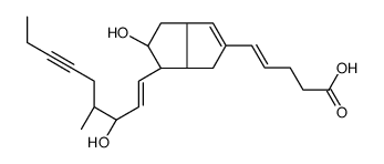 4,5,18,18,19,19-Hexadehydro-16,20-dimethyl-delta 6(9a)-9(O)-methano-pr ostaglandin I1 structure