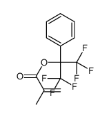 (1,1,1,3,3,3-hexafluoro-2-phenylpropan-2-yl) 2-methylprop-2-enoate结构式