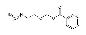 Benzoic acid 1-(2-isothiocyanato-ethoxy)-ethyl ester结构式
