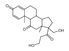 (8S,9S,10R,13S,14S,17S)-17-(hydroxymethyl)-17-(3-hydroxypropanoyl)-10,13-dimethyl-6,7,8,9,12,14,15,16-octahydrocyclopenta[a]phenanthrene-3,11-dione结构式