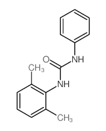 1-(2,6-dimethylphenyl)-3-phenyl-urea structure