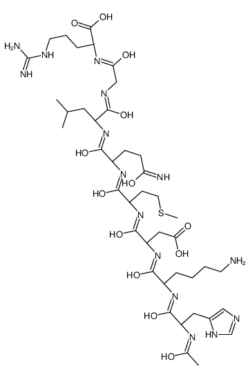 acetylhistidyl-lysyl-aspartyl-methionyl-glutaminyl-leucyl-glycyl-arginine picture