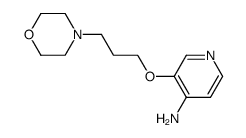3-(3-morpholin-4-yl-propoxy)-pyridin-4-ylamine结构式