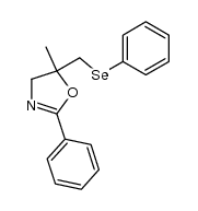 5-methyl-2-phenyl-5-((phenylselanyl)methyl)-4,5-dihydrooxazole结构式