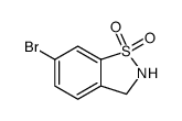 1,2-Benzisothiazole, 6-Bromo-2,3-Dihydro-, 1,1-Dioxide Structure