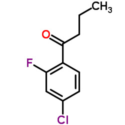 1-(4-Chloro-2-fluorophenyl)-1-butanone结构式