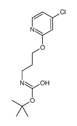 tert-butyl N-[3-(4-chloropyridin-2-yl)oxypropyl]carbamate结构式